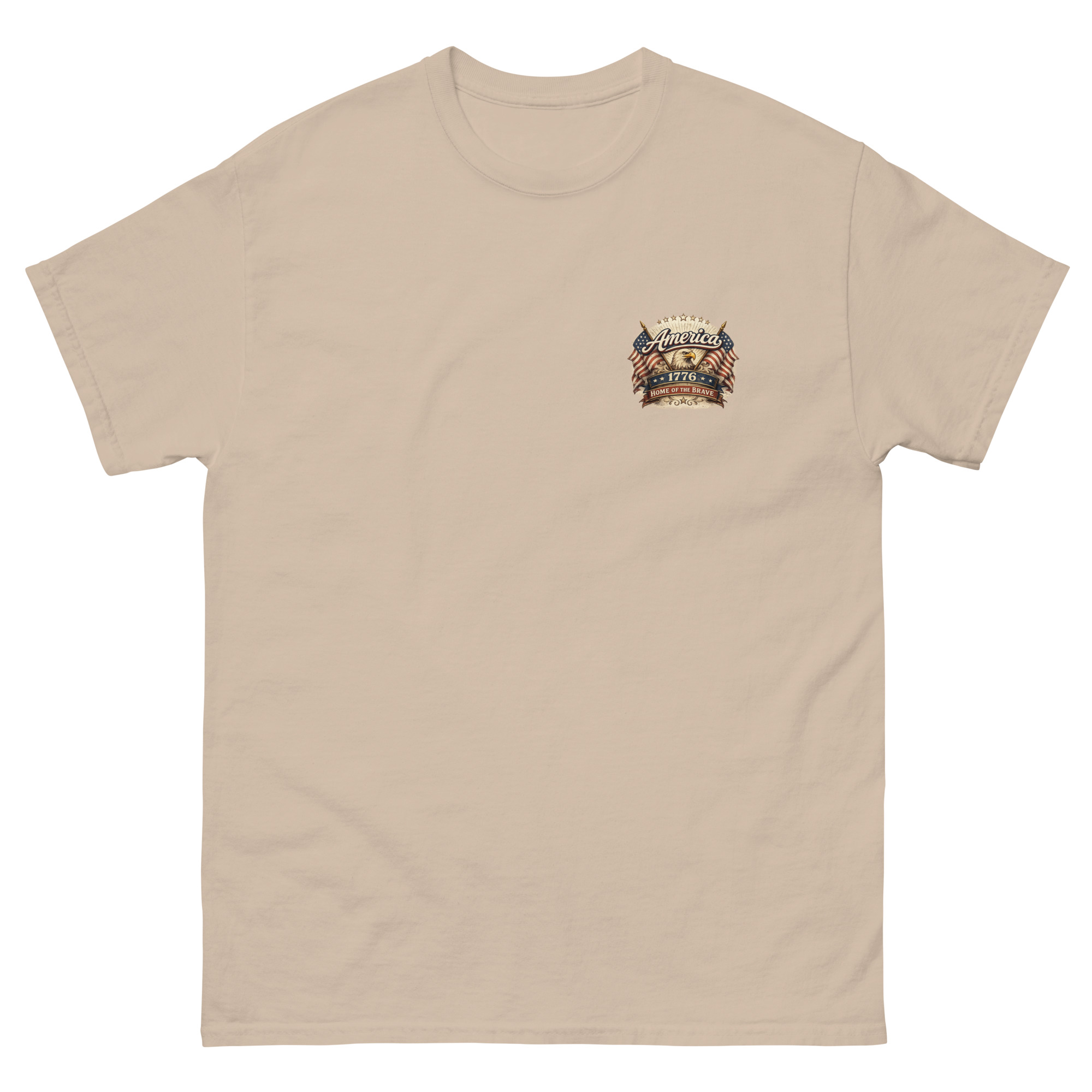 America Home of The Brave Unisex Classic Tee - Image 4