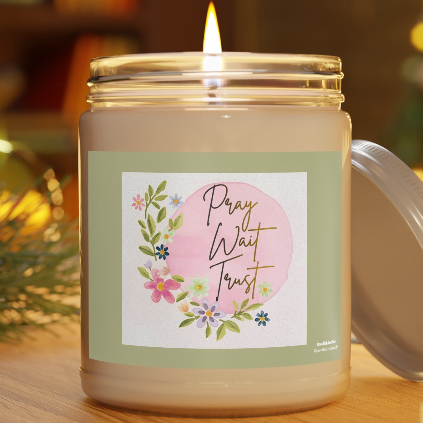 Inspirational Soy Candle – Scripture Verse Encouragement Gift