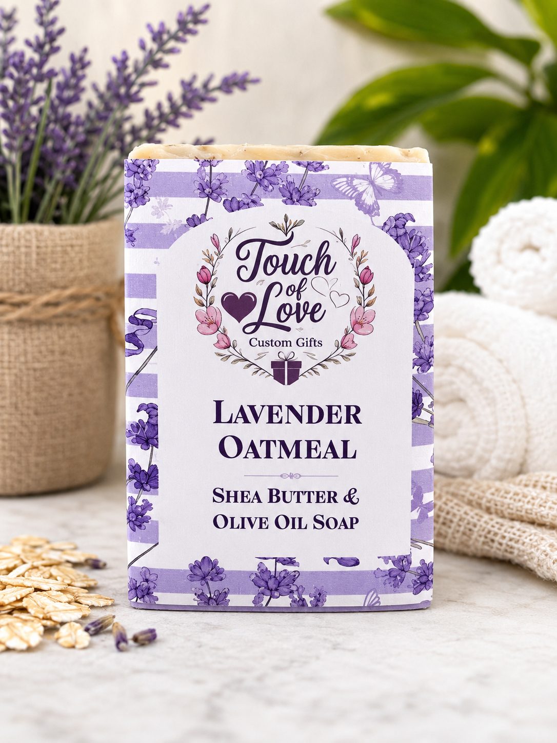 Lavender Oatmeal Handmade Soap