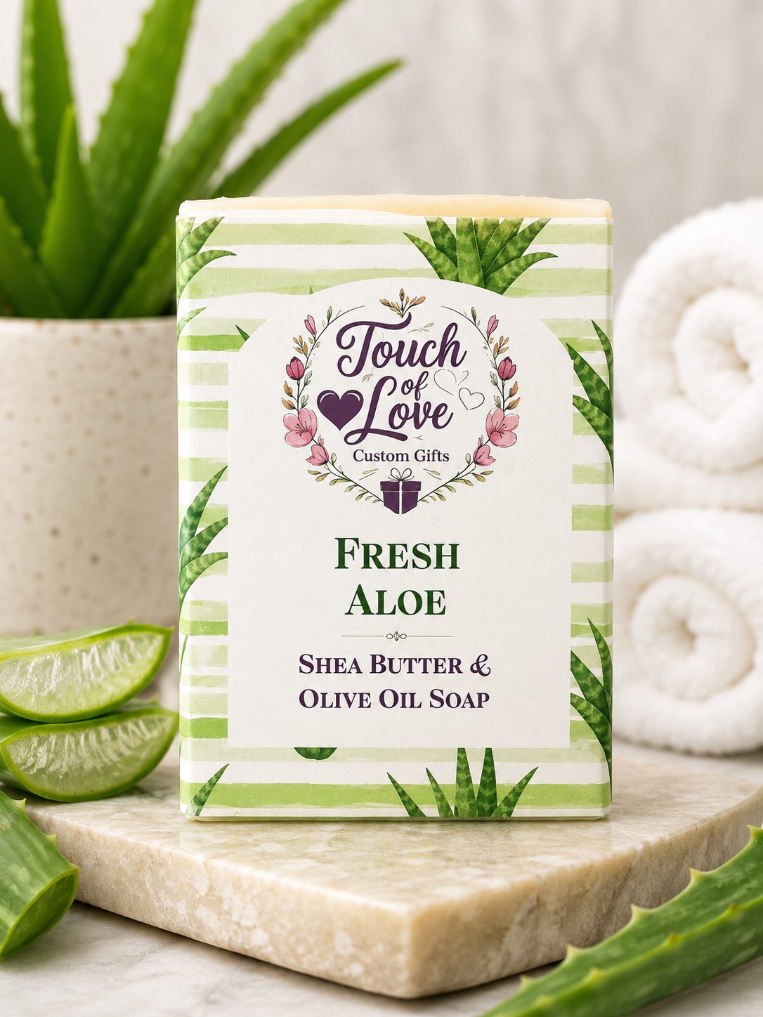 Fresh Aloe – Shea Butter & Olive Oil Soap