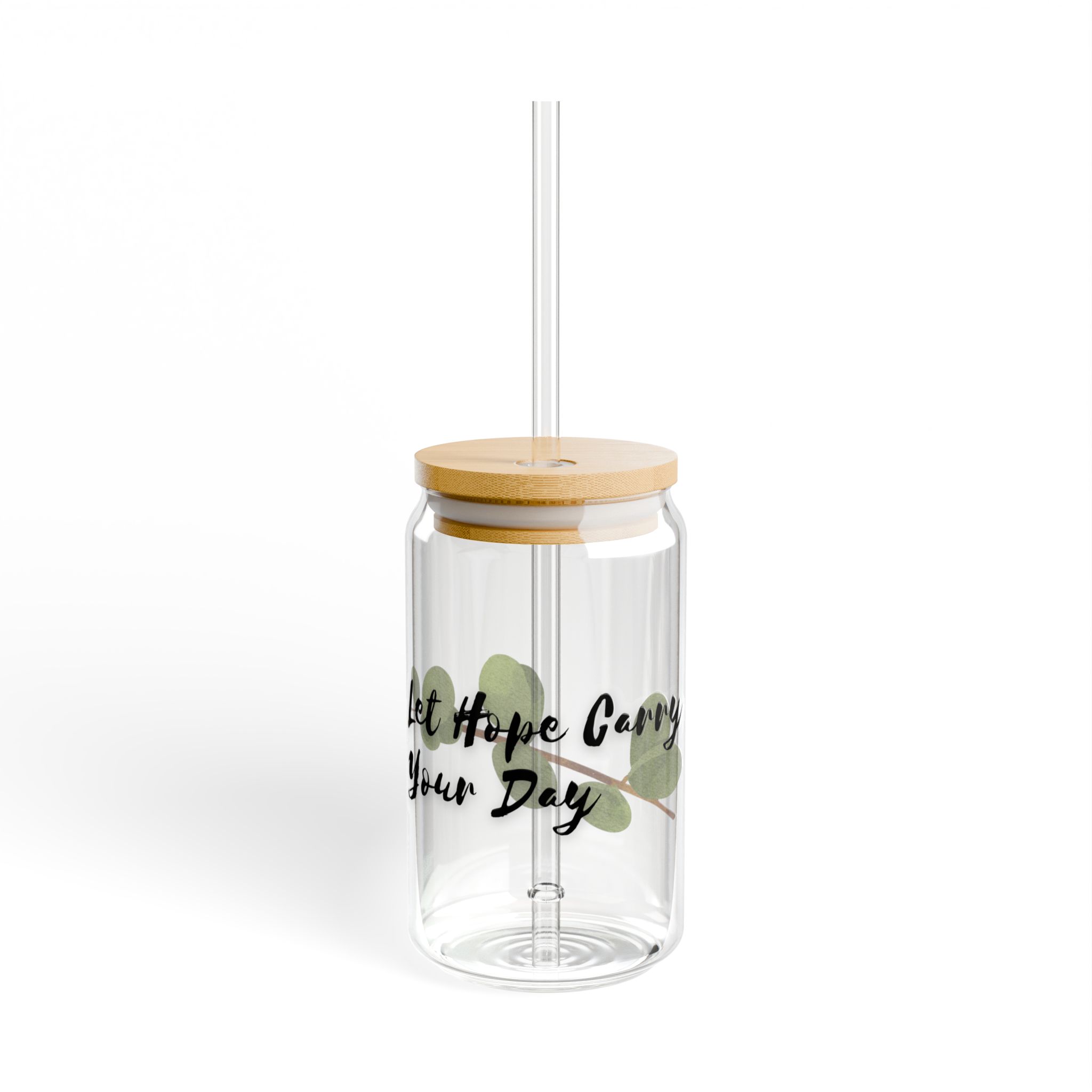 Let Hope Carry Your Day Glass Tumbler — Inspirational Encouragement Gift - Image 2