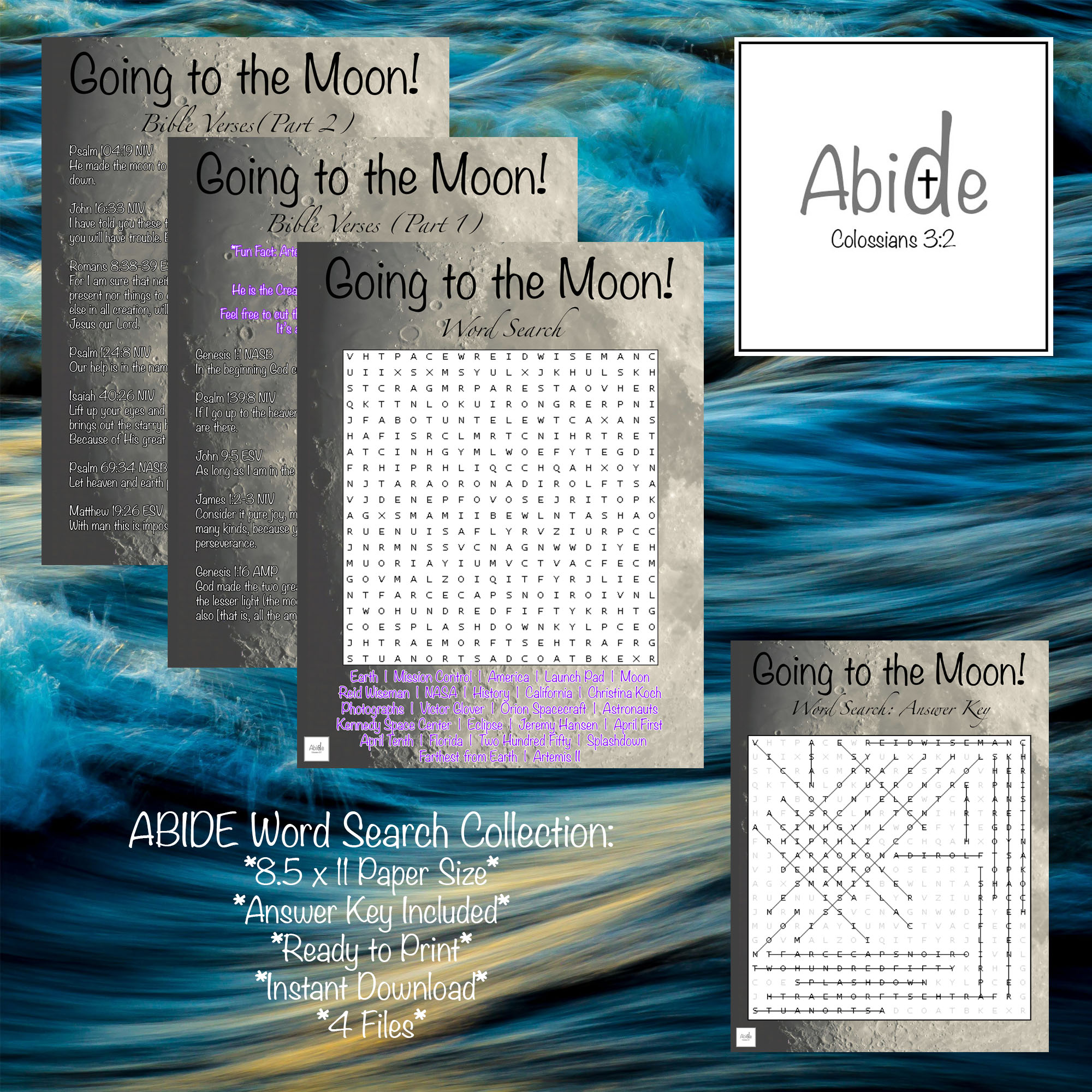 Going to the Moon Word Search - Image 2