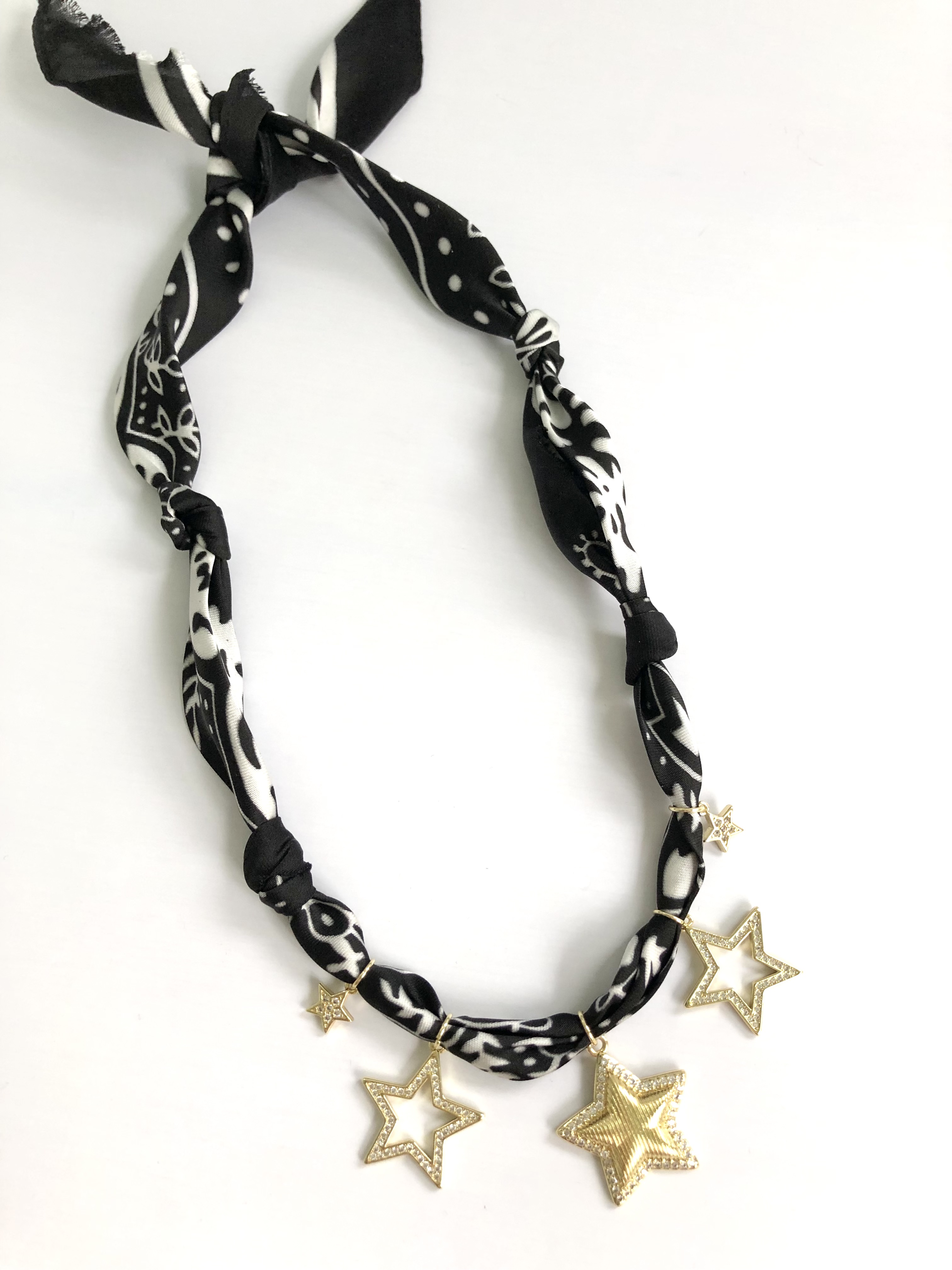 He Calls the Stars By Name Bandana Charm Necklace - Image 2