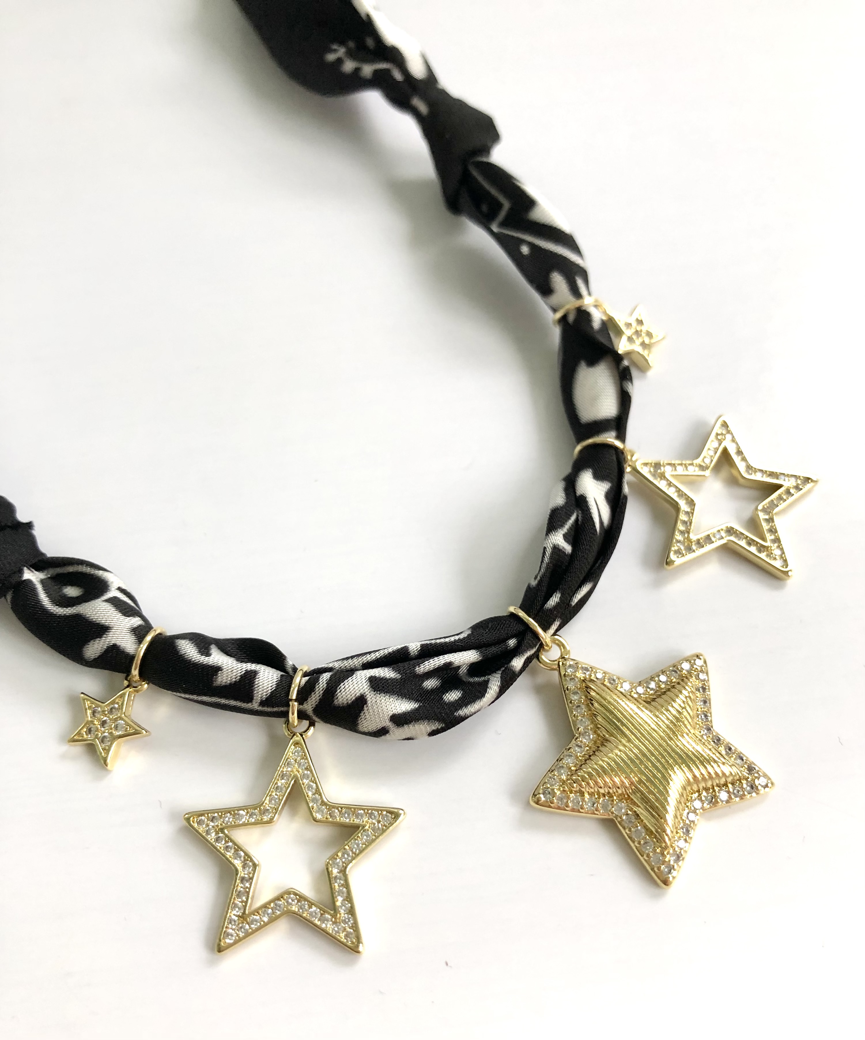 He Calls the Stars By Name Bandana Charm Necklace - Image 3
