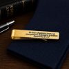 Iron Sharpens Iron Goldtone Tie Clip Faith Gift