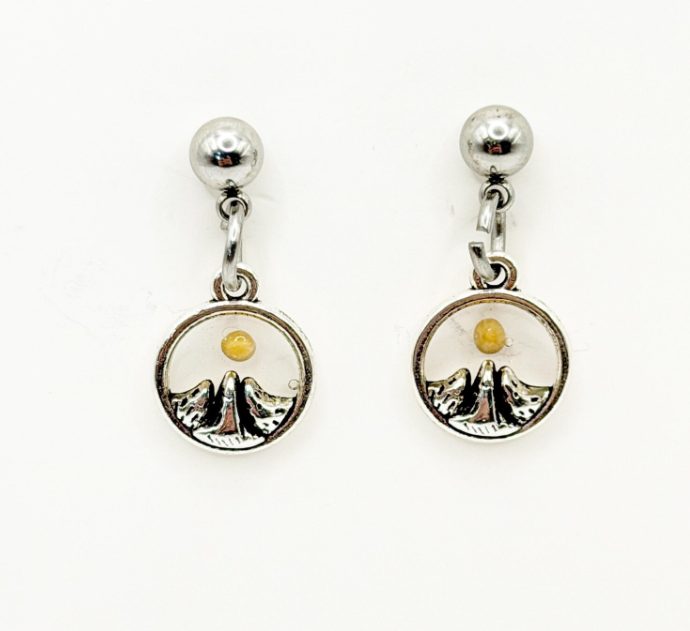Mountain Moving Faith Mustard Seed Earrings - Image 3