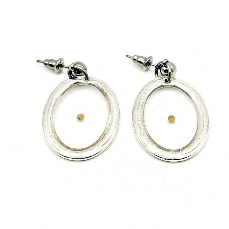 Mustard Seed Open Oval Faith Earrings - Image 3
