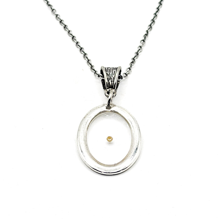 Mustard Seed Open Oval Necklace - Image 3
