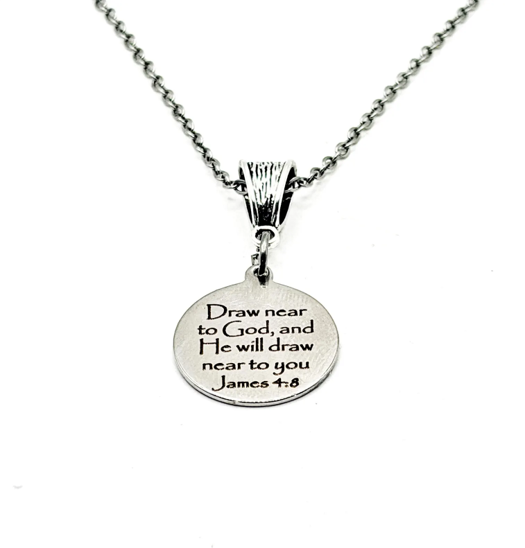 Draw Near To God Scripture Necklace - Image 3
