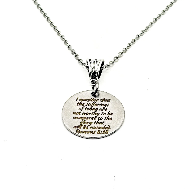 Glory To Be Revealed Romans 8 18 Necklace - Image 3
