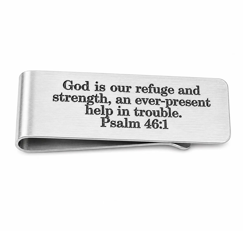 God Is Our Refuge And Strength Money Clip - Image 2
