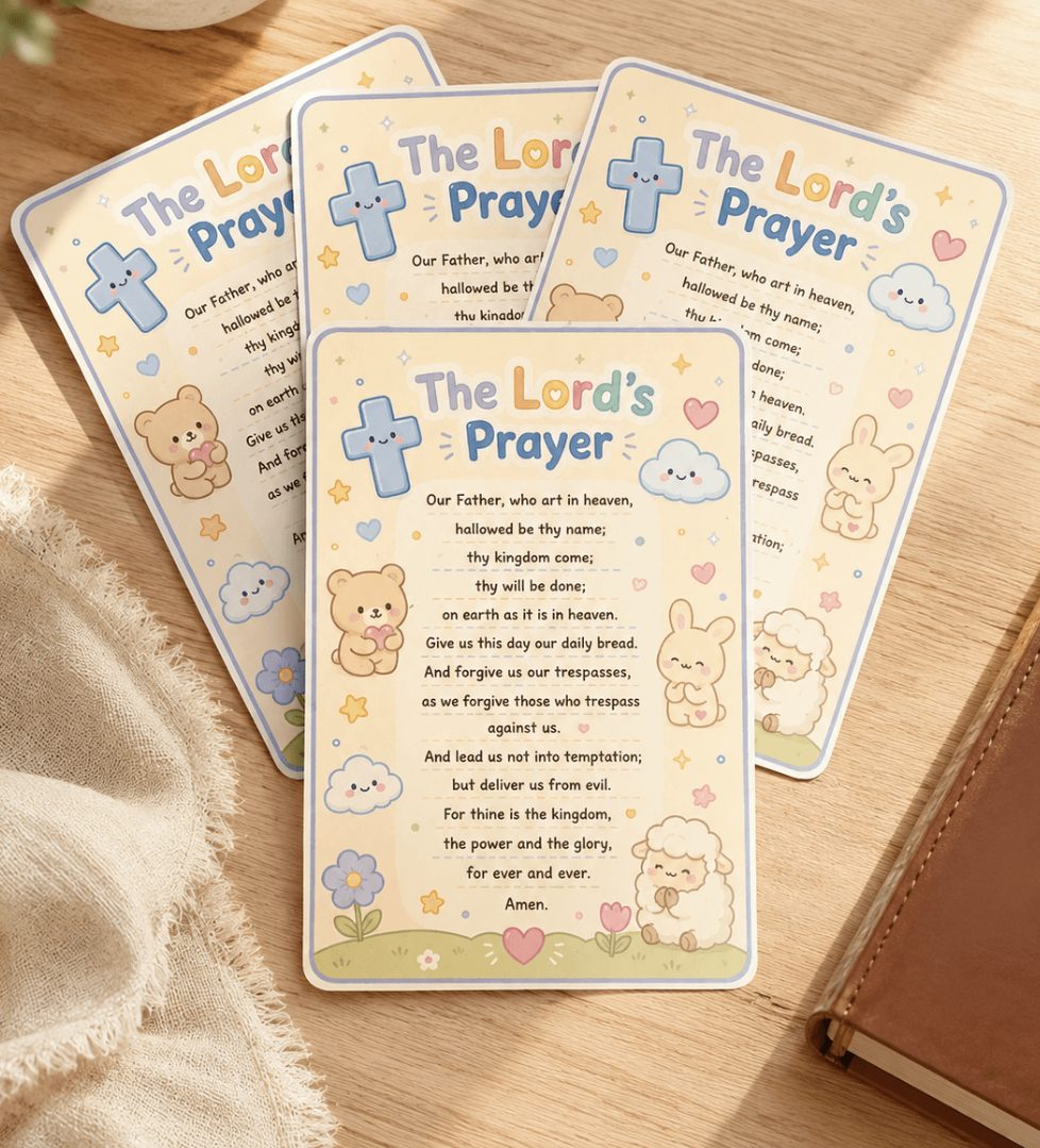 Children's Lord's Prayer Card - Image 2