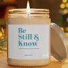 Christian Candle – Be Still & Know Scripture Soy Candle Gift