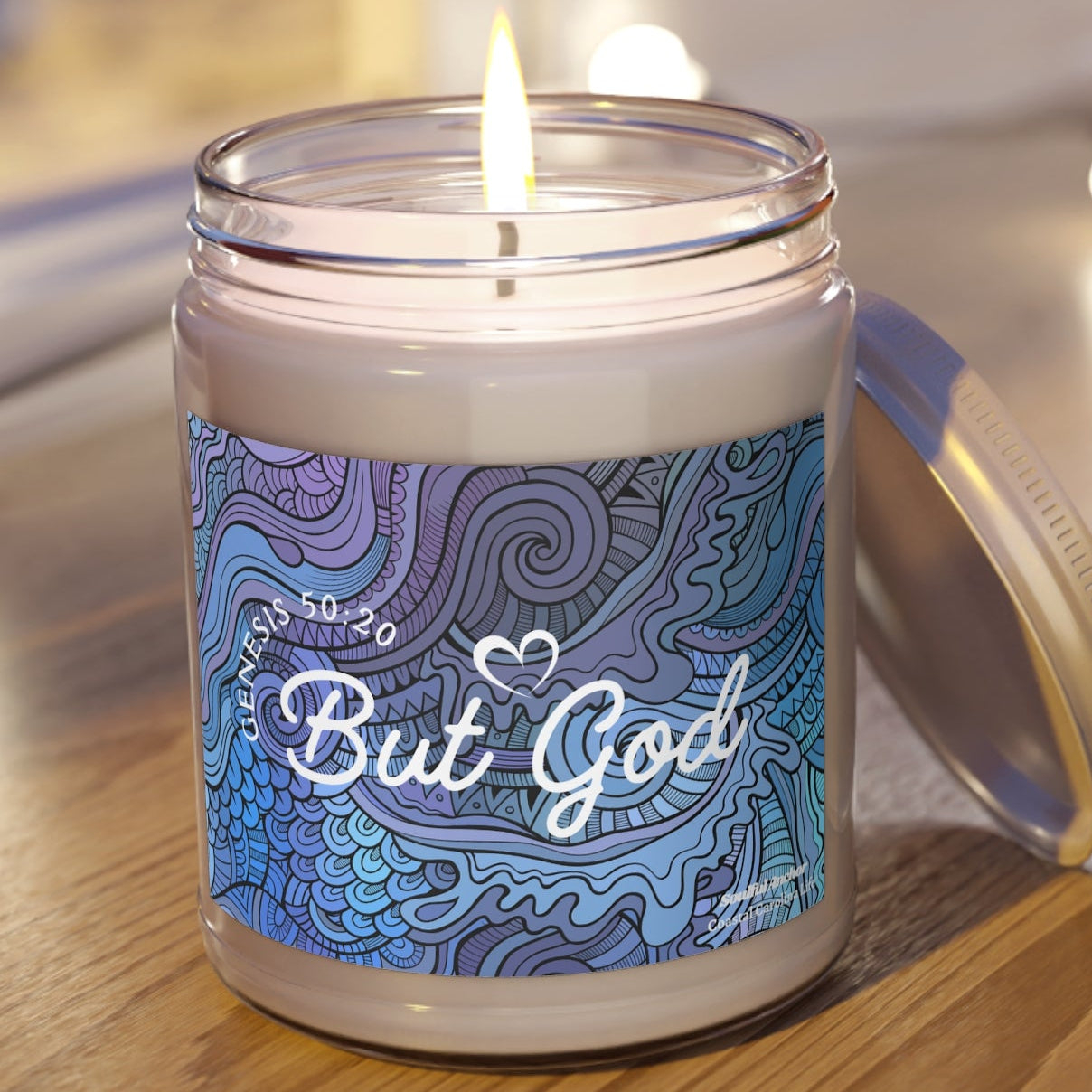 Christian Soy Candle – Scripture Inspired - Natural 9oz