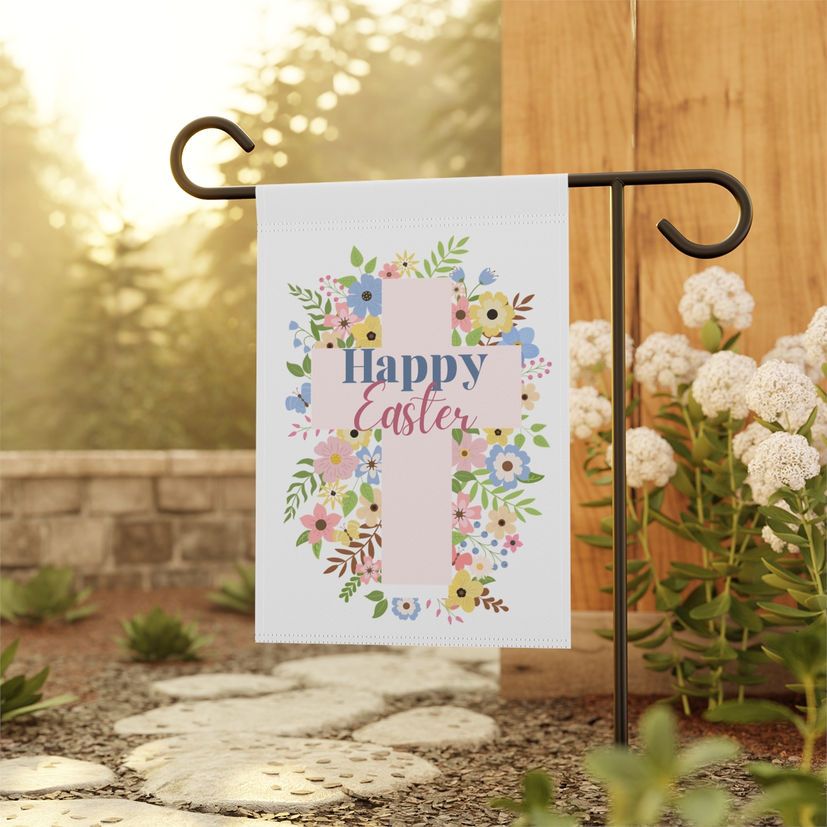 Easter Floral Garden Banner