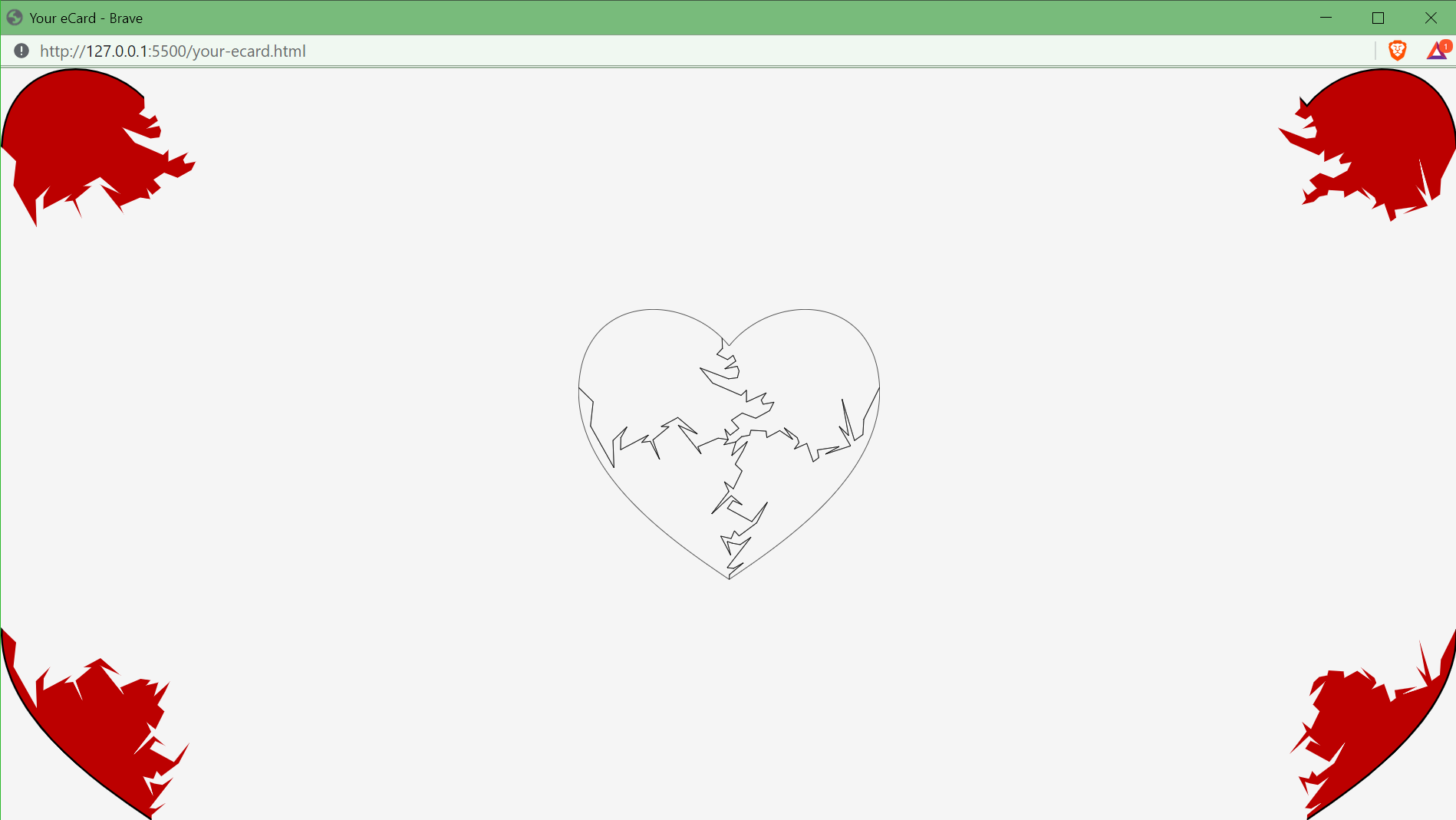 You Fixed My Broken Heart. I Love You Version. Interactive eCard.