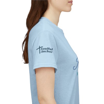 Christian T Shirt – Soft Breathable Cotton Isaiah 48:10 Faith Statement - Image 12
