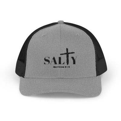 Christian Trucker Hat – Embroidered Breathable Mesh Snapback Matthew 5:13 - Image 2