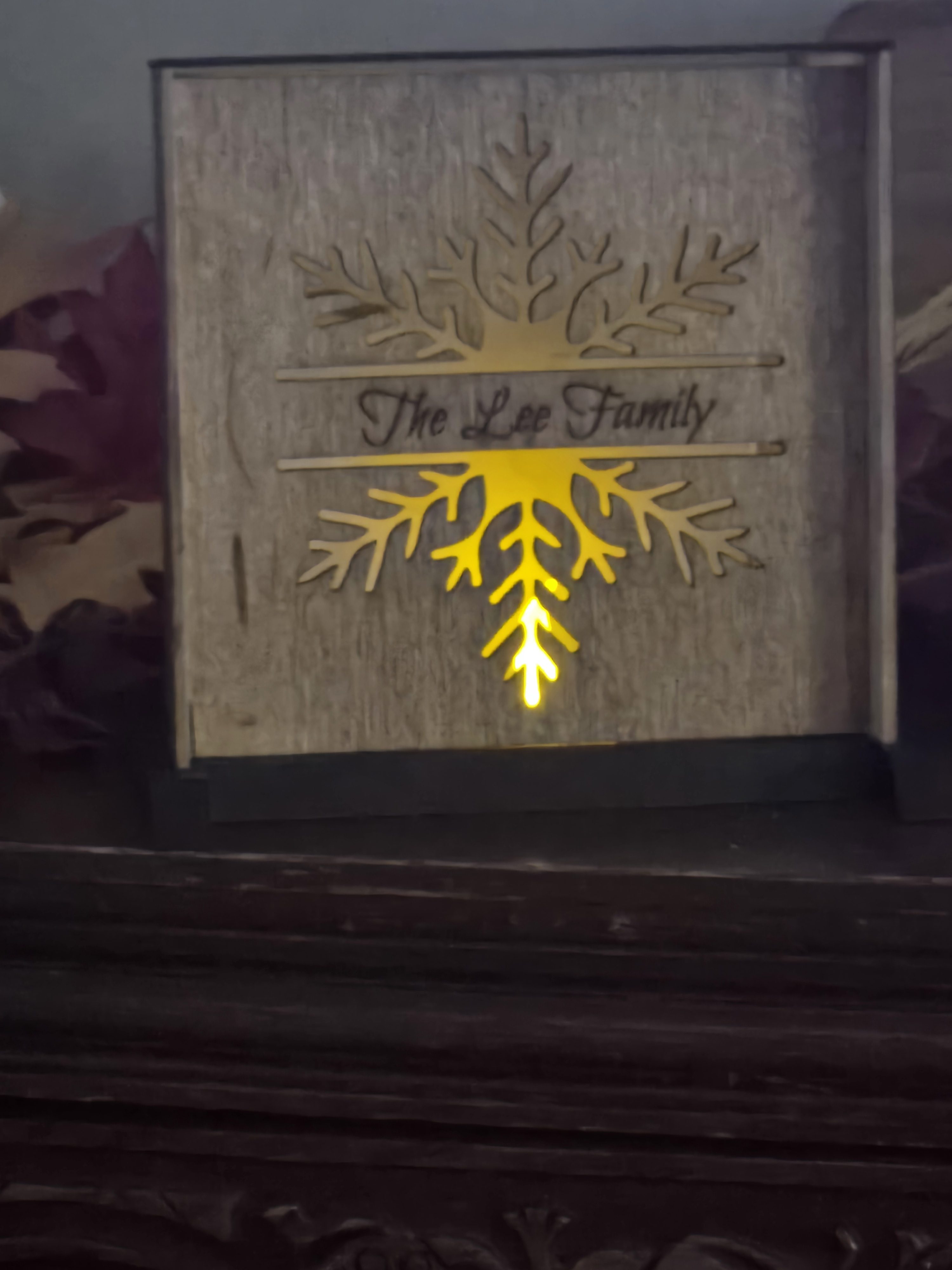Shadow Box (Personalized Snow Flake)