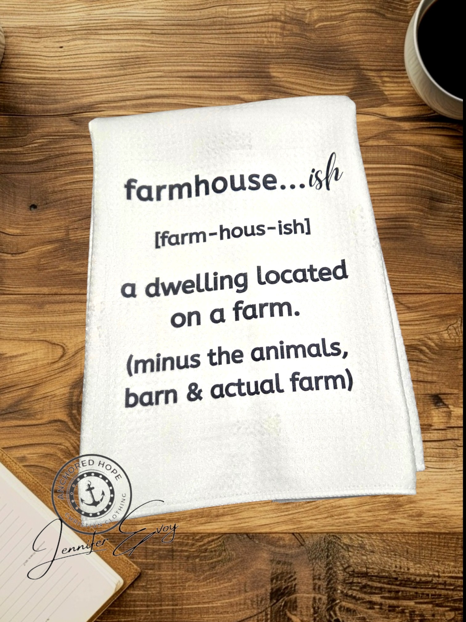 Farmhouse- ish Fun Kitchen Towel Decor