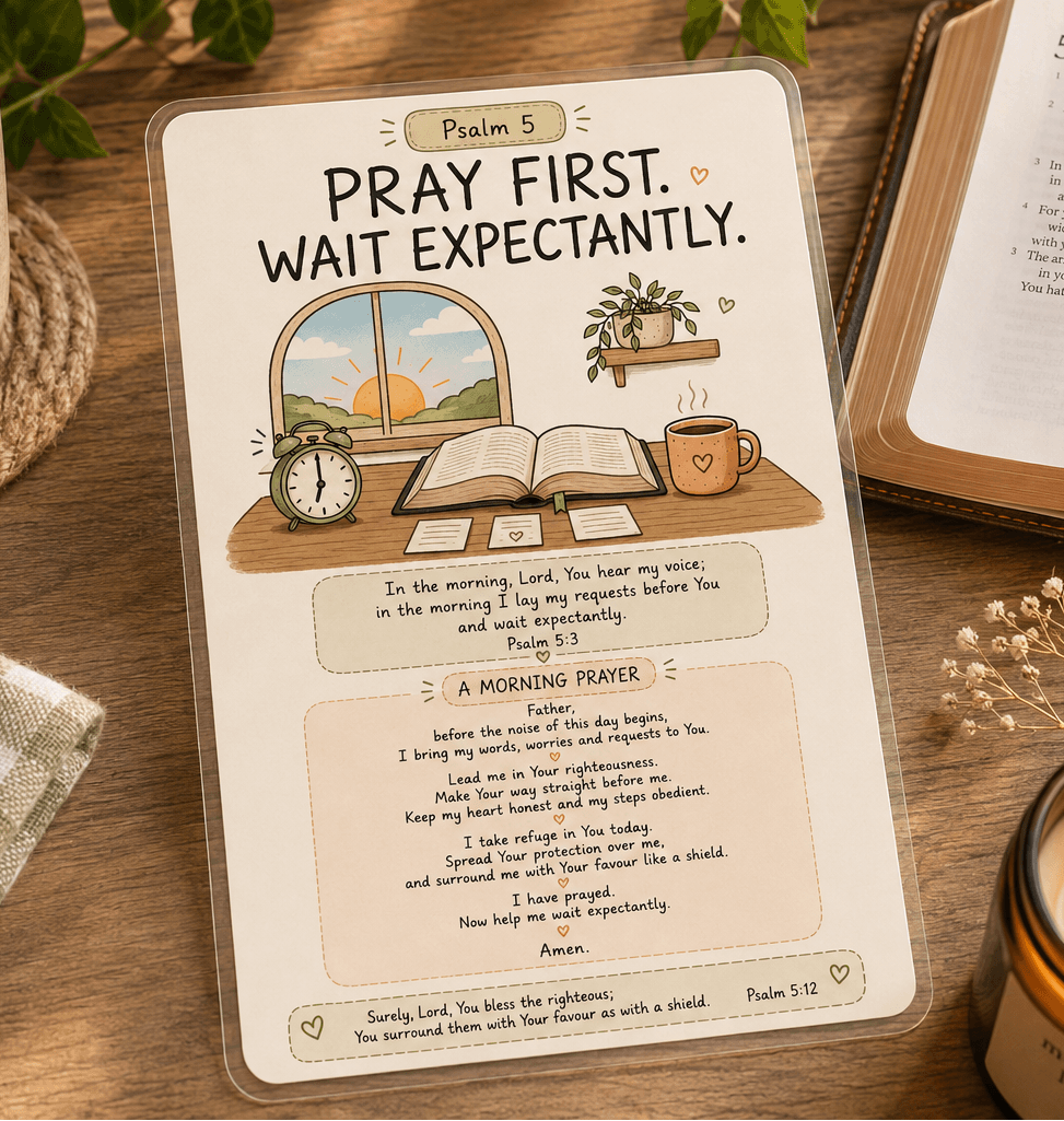 Psalm 5 Prayer Card