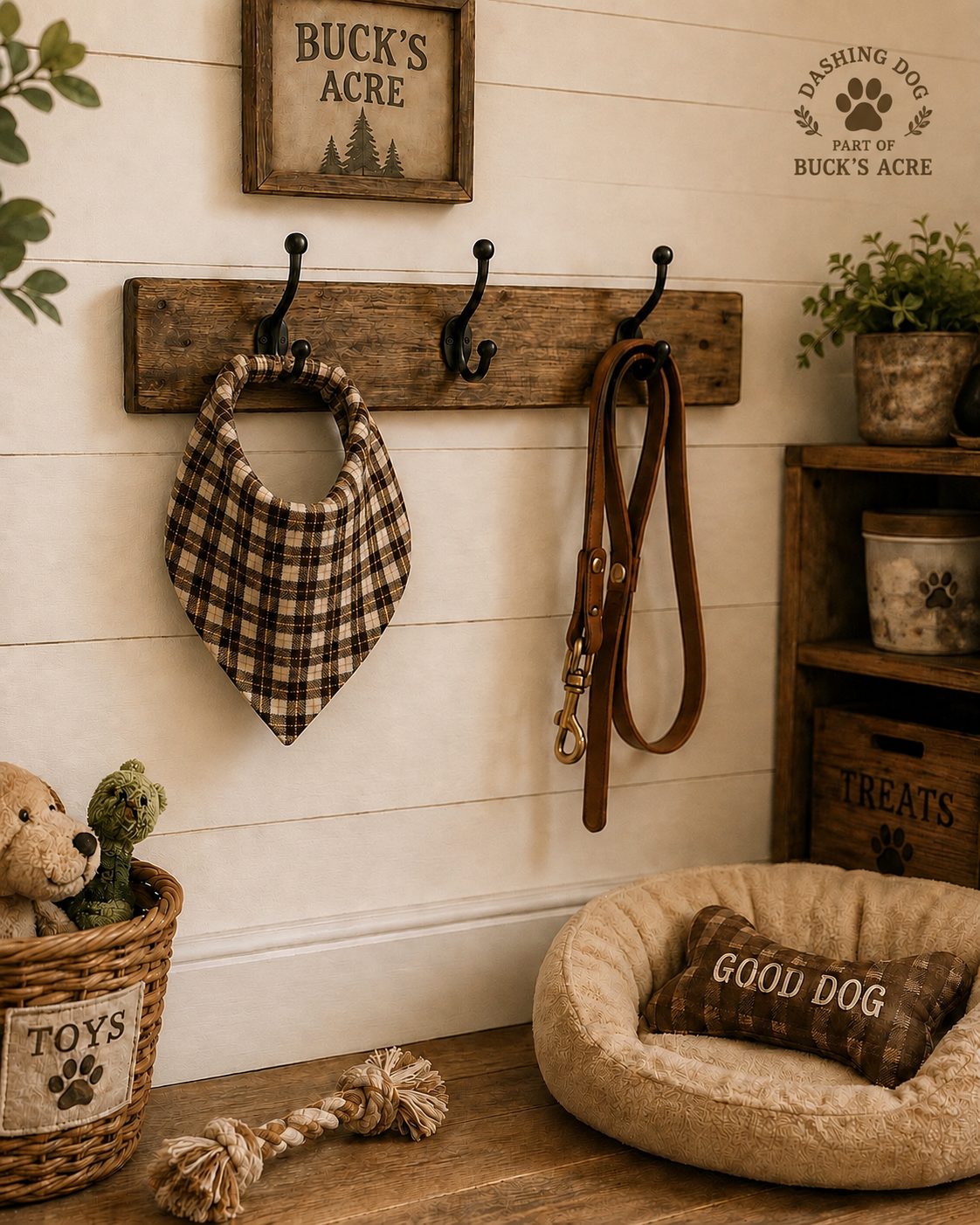 Cedar Crossing Reversible Dog Bandana - Image 3