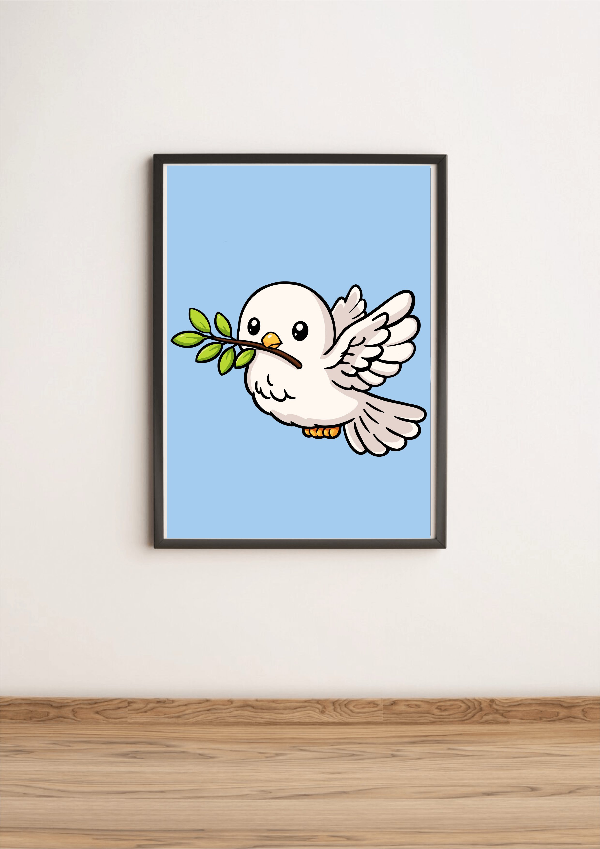 Cute Dove Art Print - Image 2