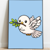 Cute Dove Art Print