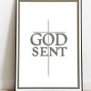 GODSENT Faith-Inspired Print