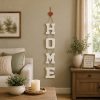 HOME Wooden Wall Hanging with Heart | Christian Home Decor