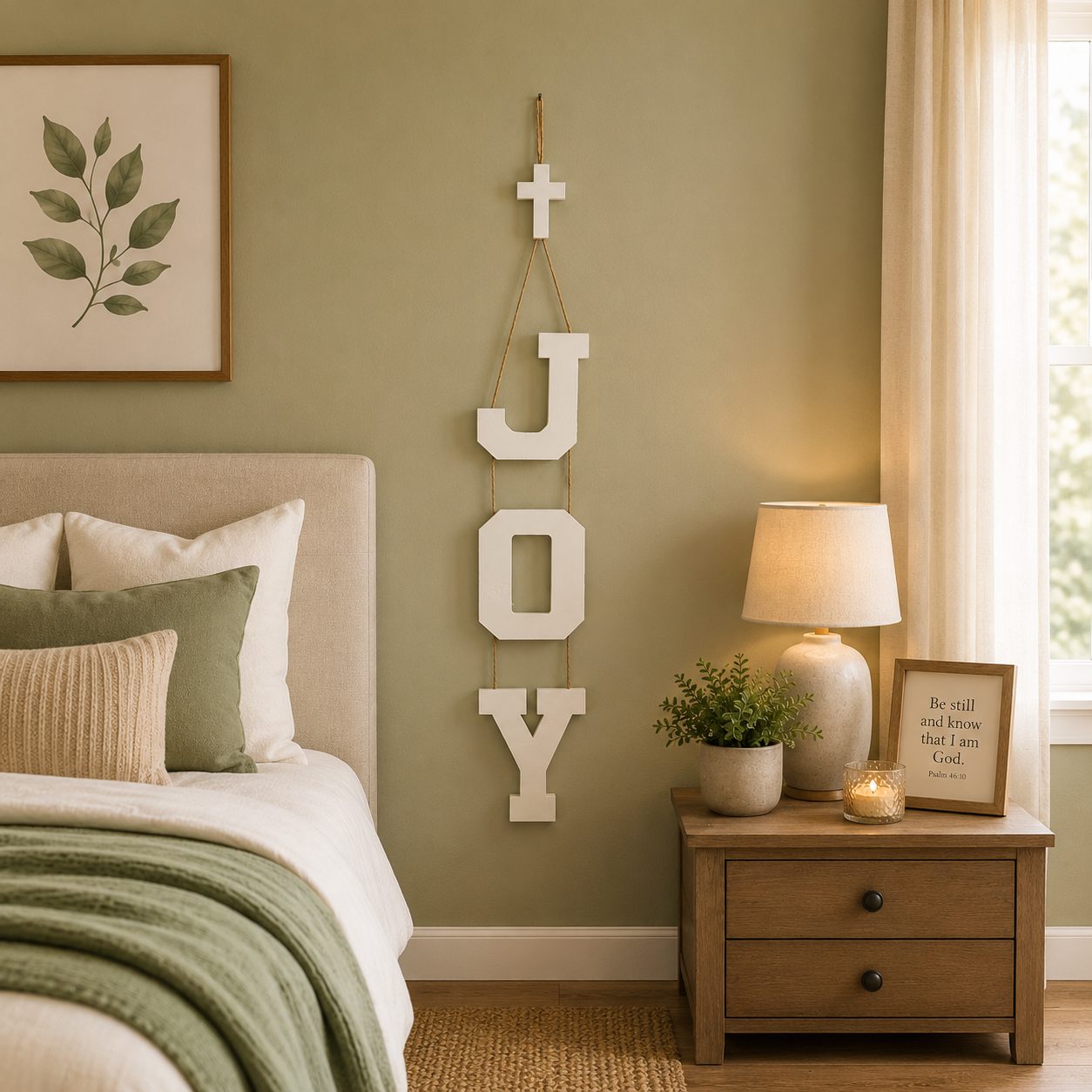 JOY Wooden Wall Hanging | Christian Home Decor