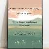 Psalm 136:1 Print