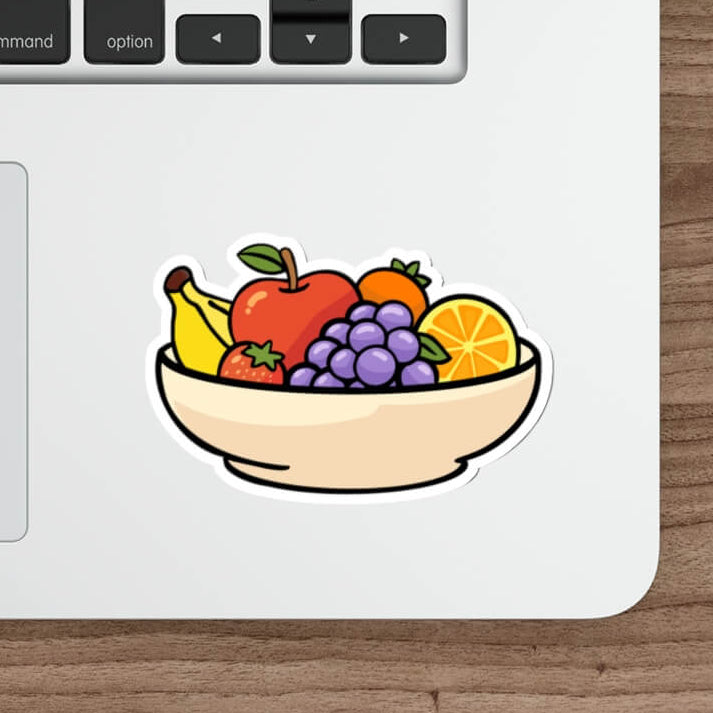 Cute Fruit Bowl Sticker
