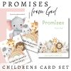 Sample of Children's Christian Card Set from Little Hearts, BIG Prayers "Promises from God."