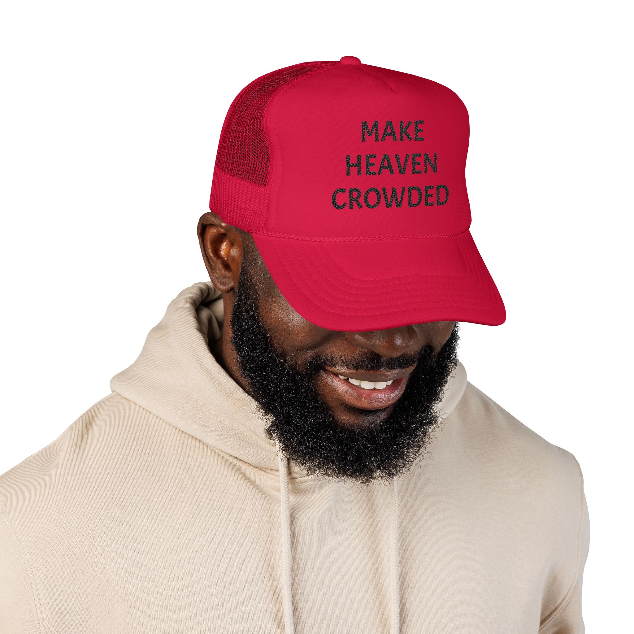 Make Heaven Crowded Foam Trucker Hat - Image 27