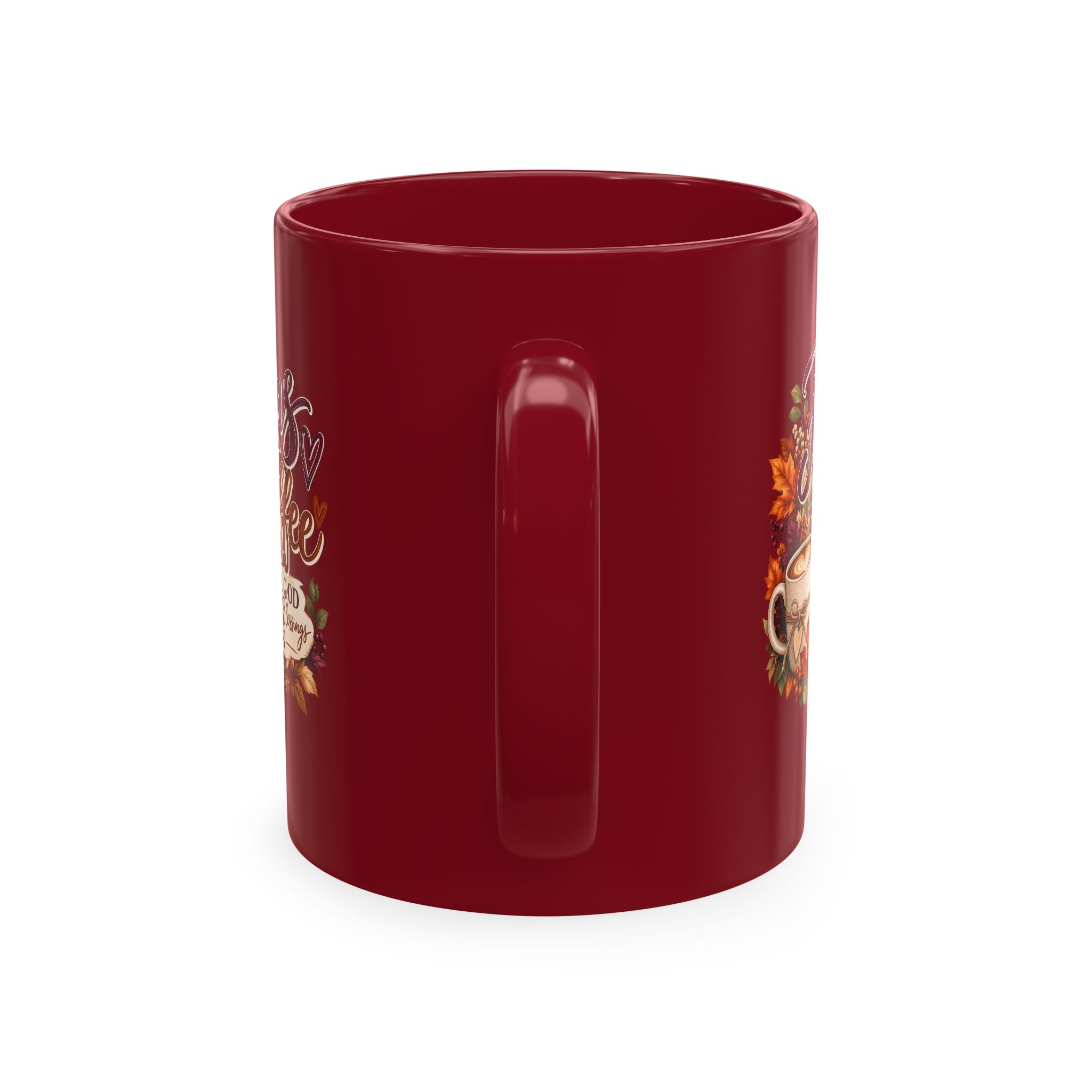 Personalized Jesus + Coffee Traditional Ceramic Mug - Image 7