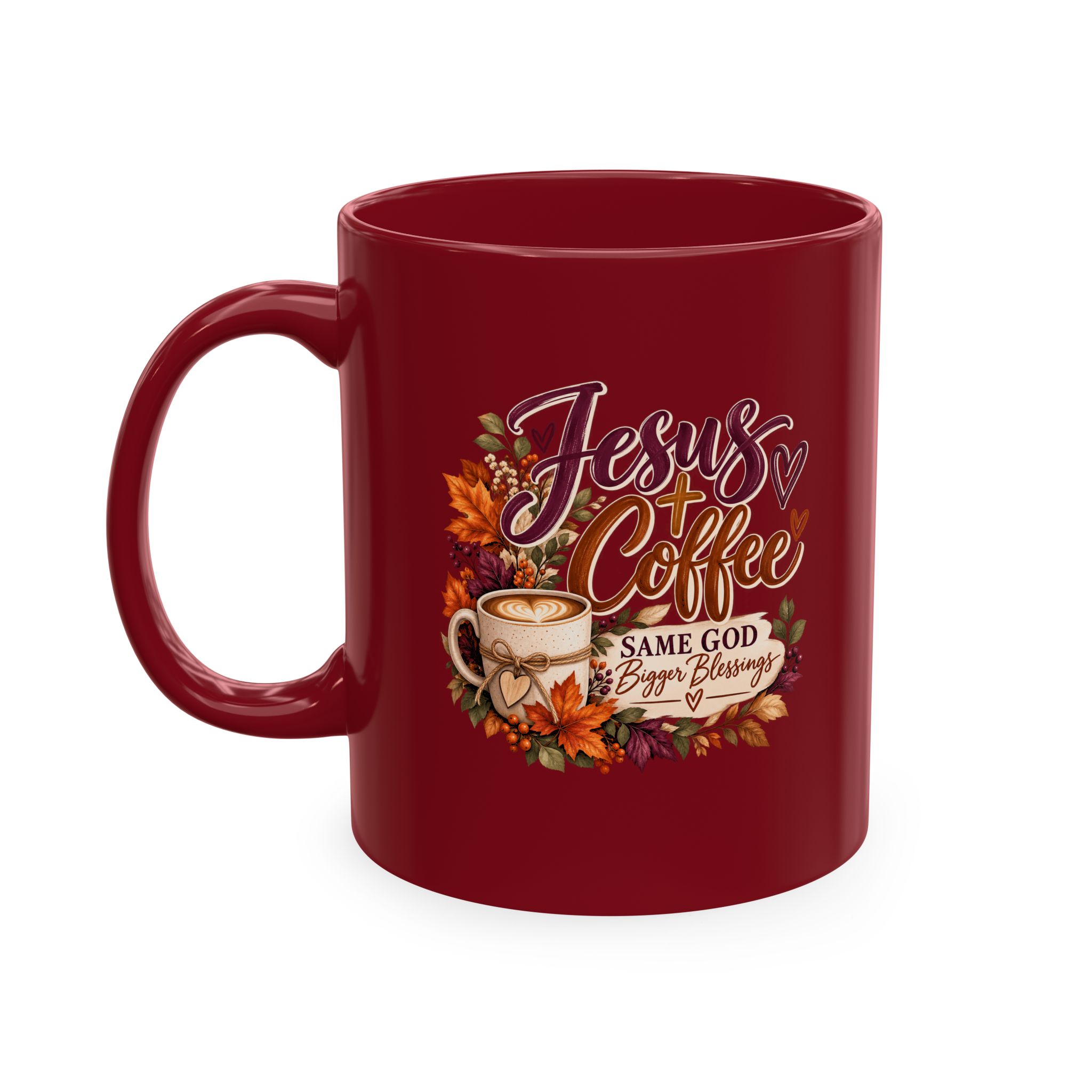 Personalized Jesus + Coffee Traditional Ceramic Mug - Image 6