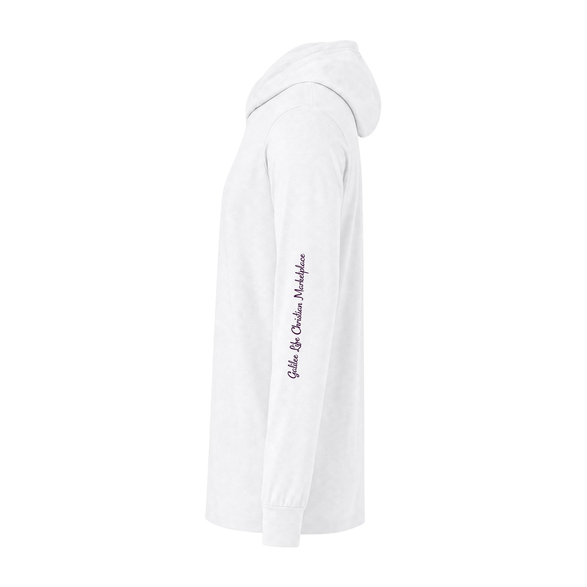 Personalized Make Heaven Crowded – Go & Make Disciples Unisex Hooded Long Sleeve Tee - Image 3