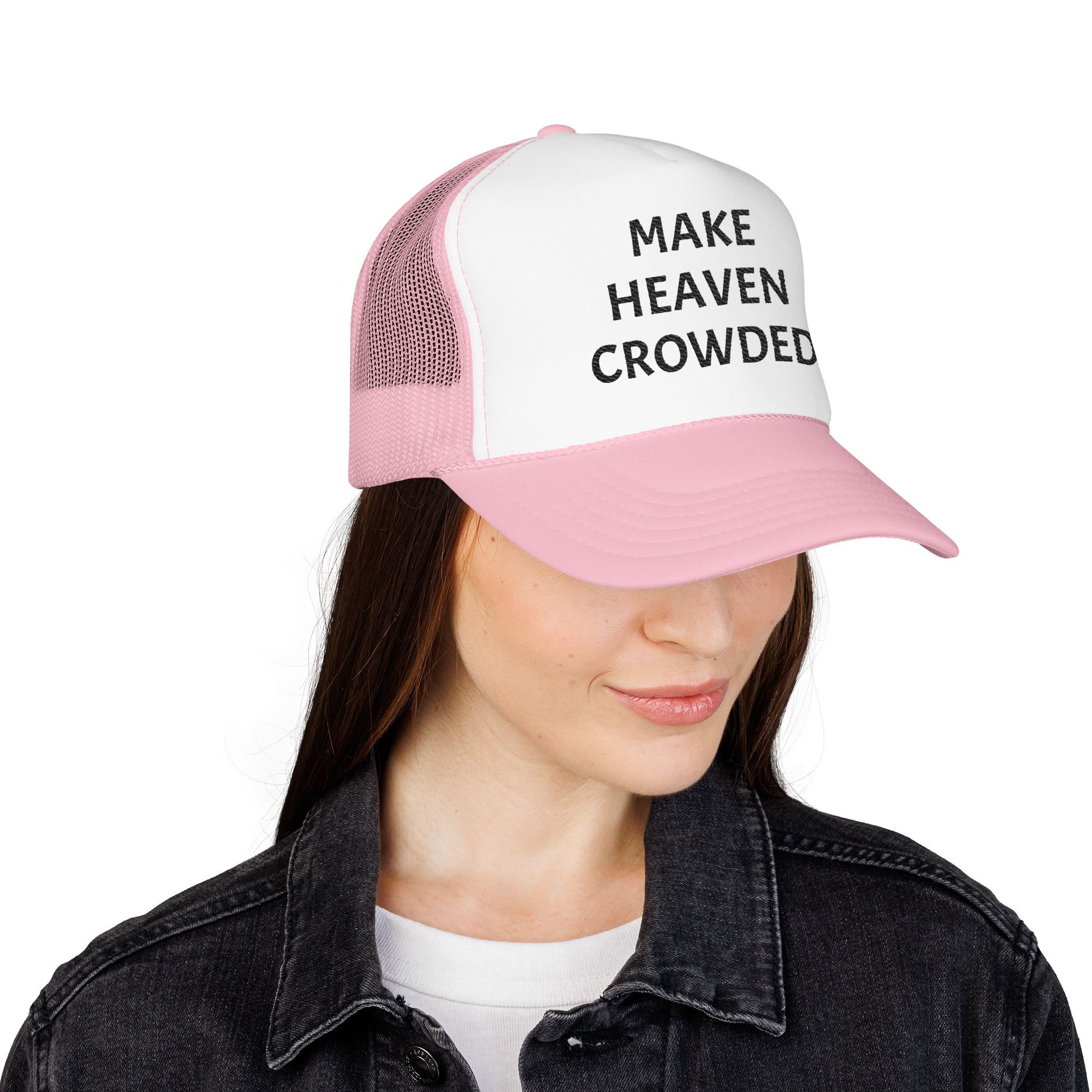 Make Heaven Crowded Foam Trucker Hat - Image 16