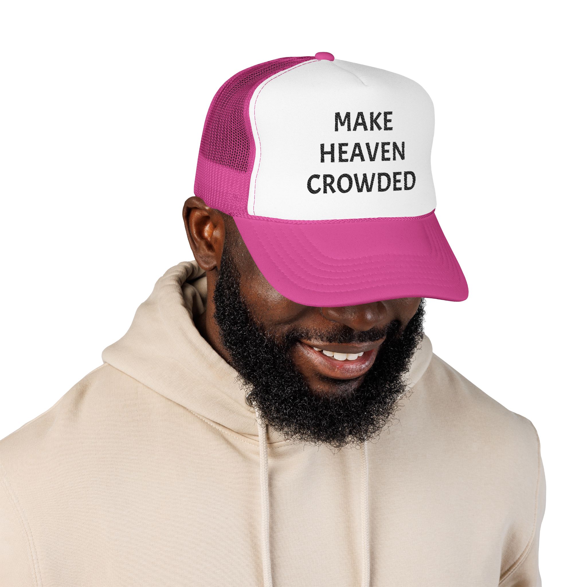 Make Heaven Crowded Foam Trucker Hat - Image 11