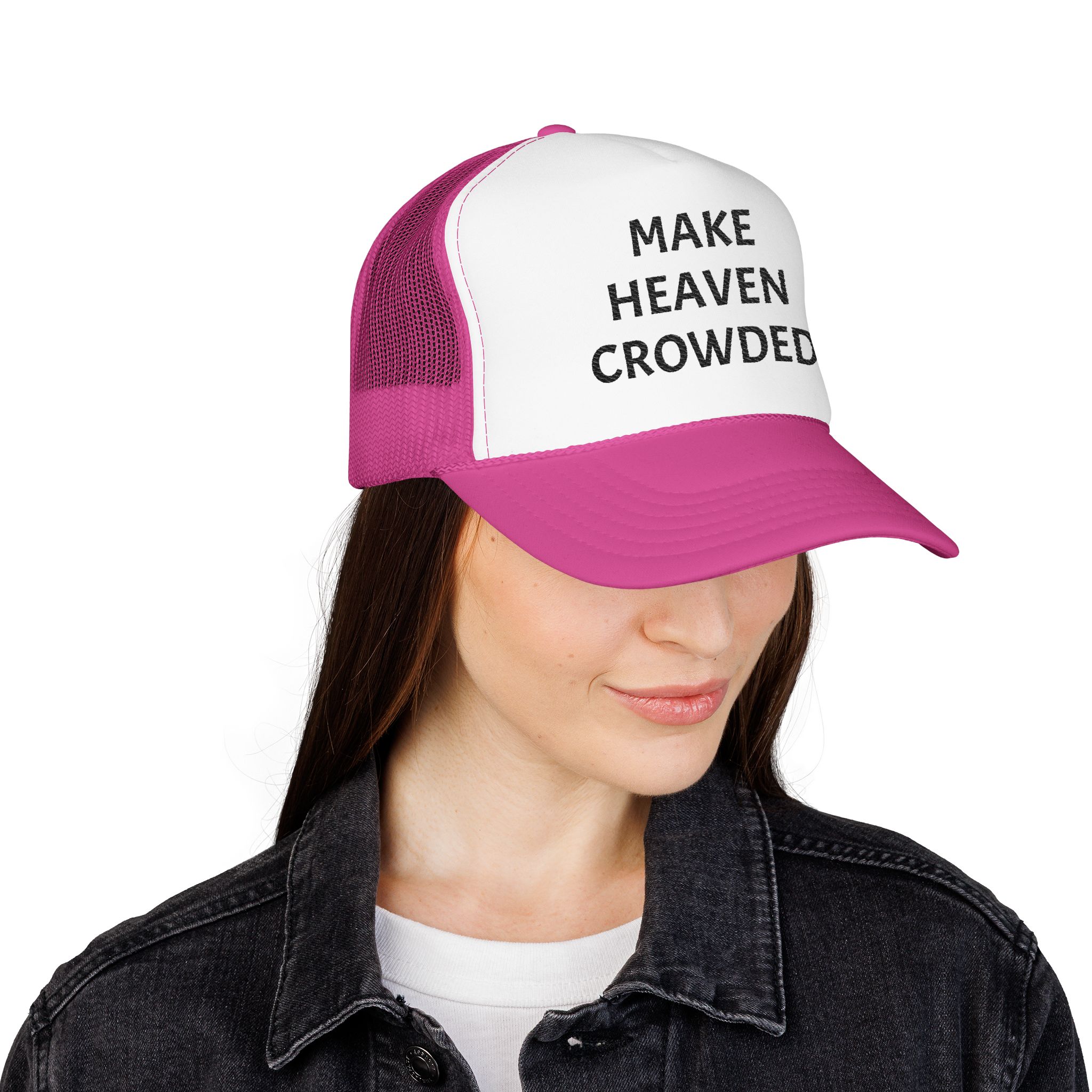 Make Heaven Crowded Foam Trucker Hat - Image 12