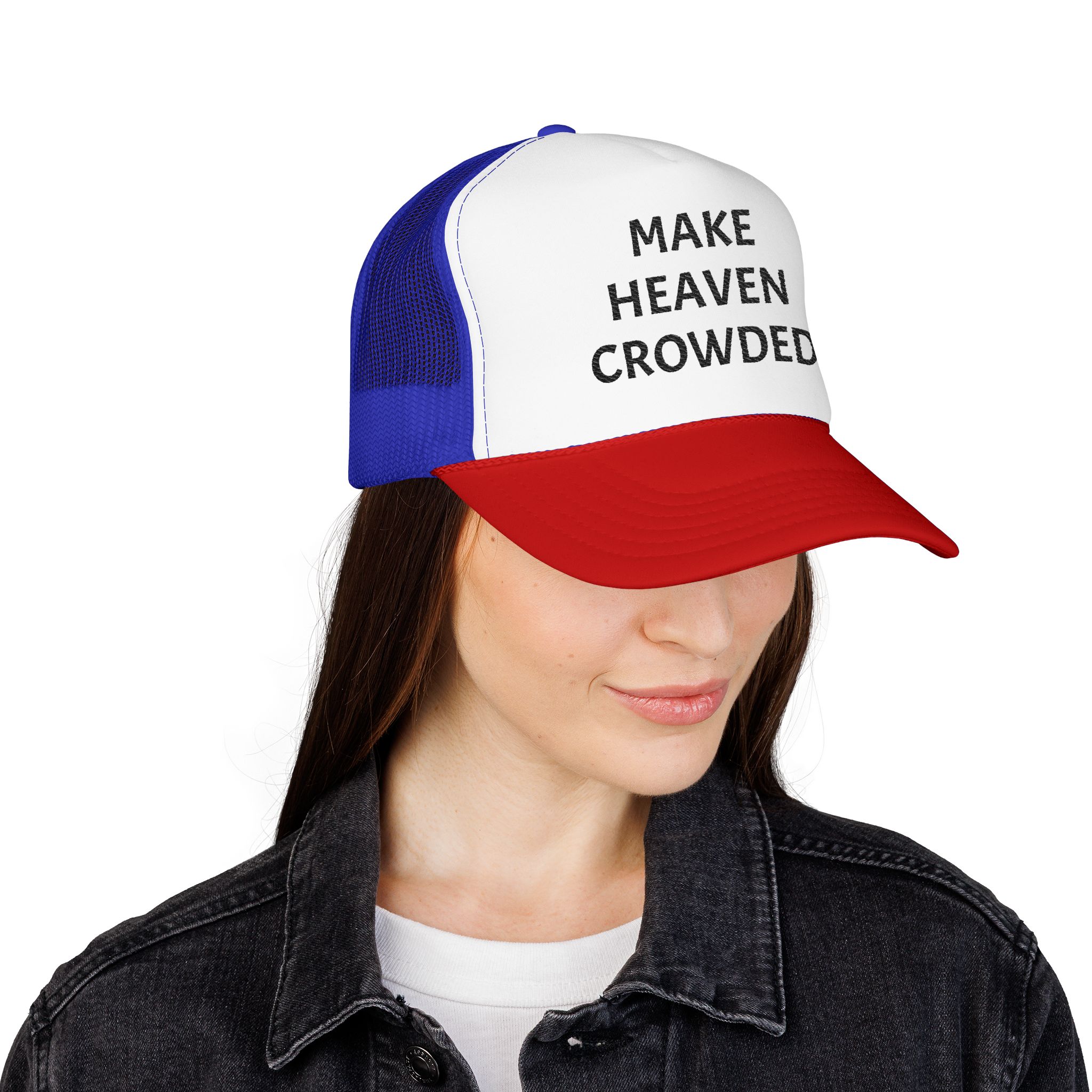Make Heaven Crowded Foam Trucker Hat - Image 20