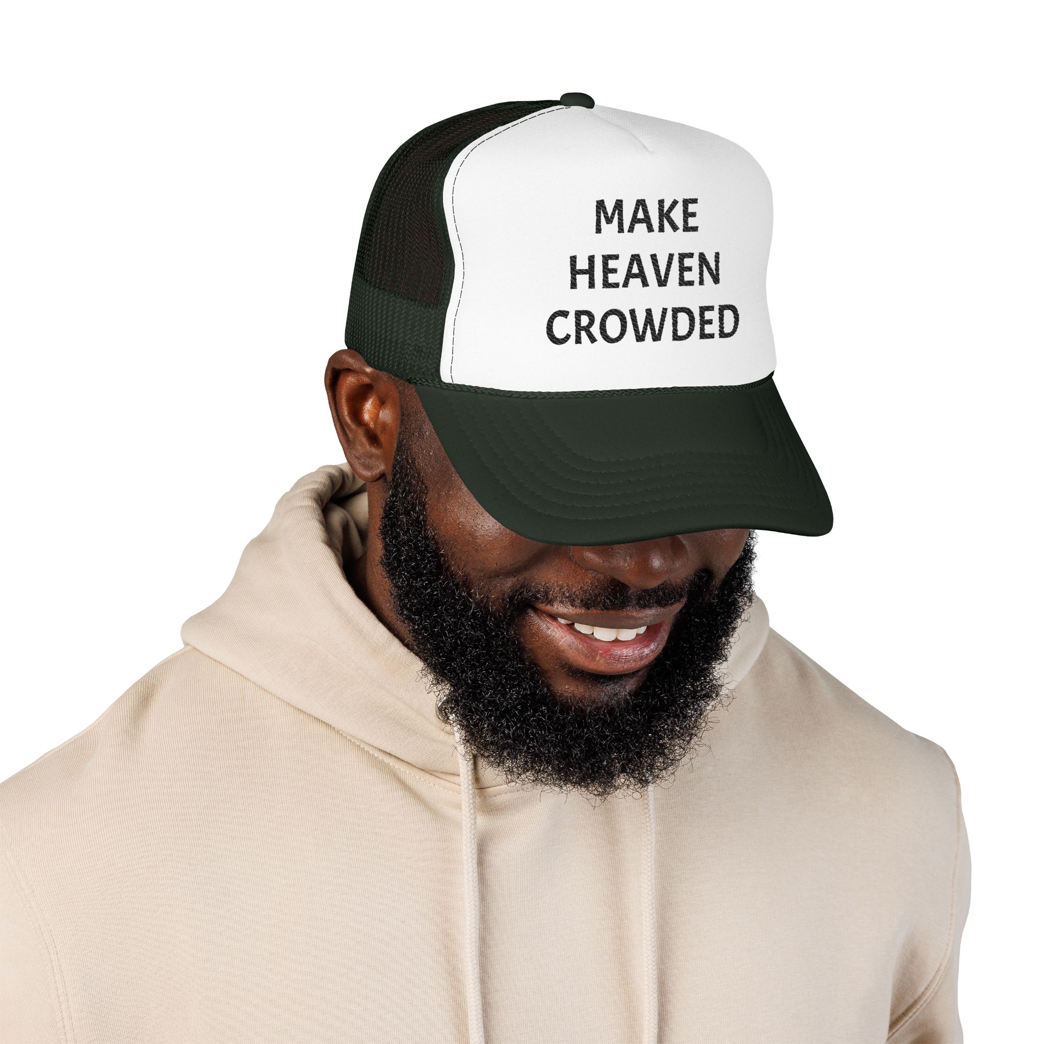 Make Heaven Crowded Foam Trucker Hat - Image 7