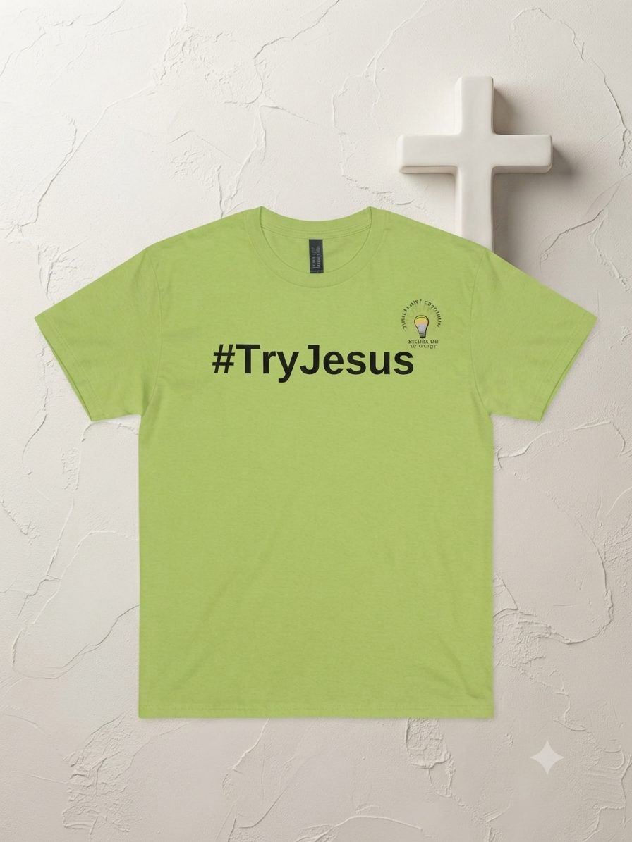 Faith-Based Try Jesus Tee - Image 2