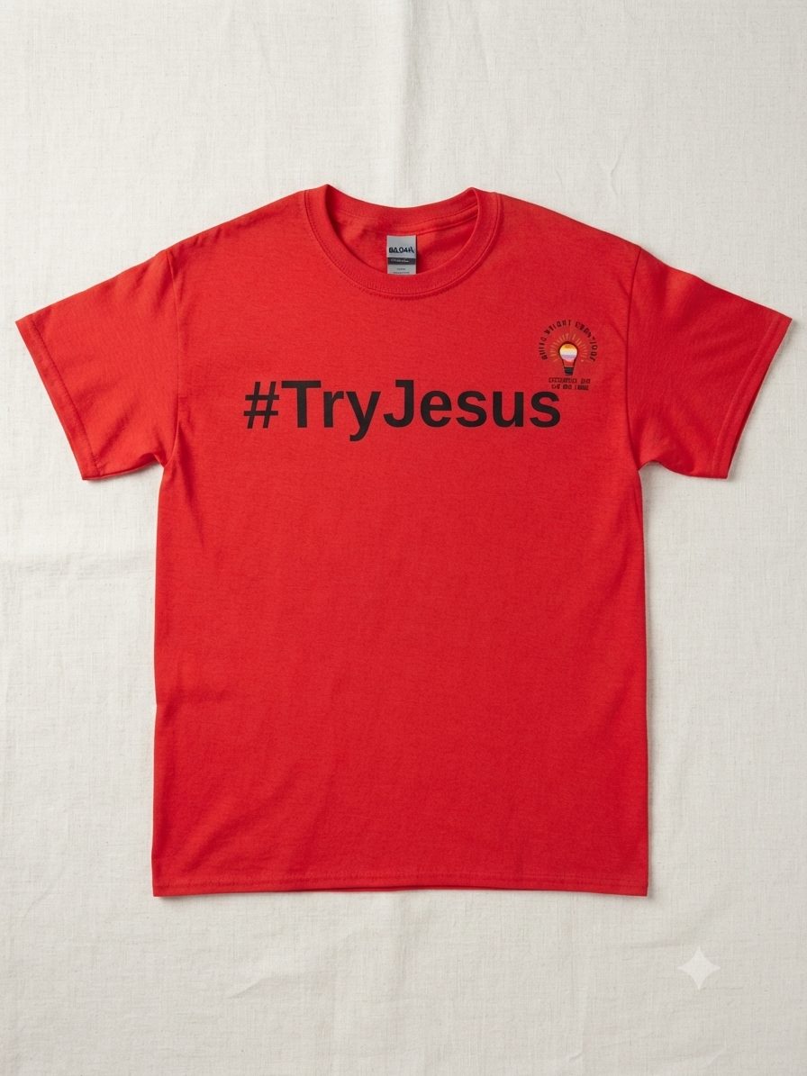 Faith-Based Try Jesus Tee - Image 5