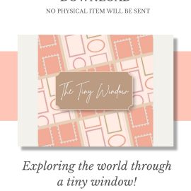 Cover for Looking through a tiny window