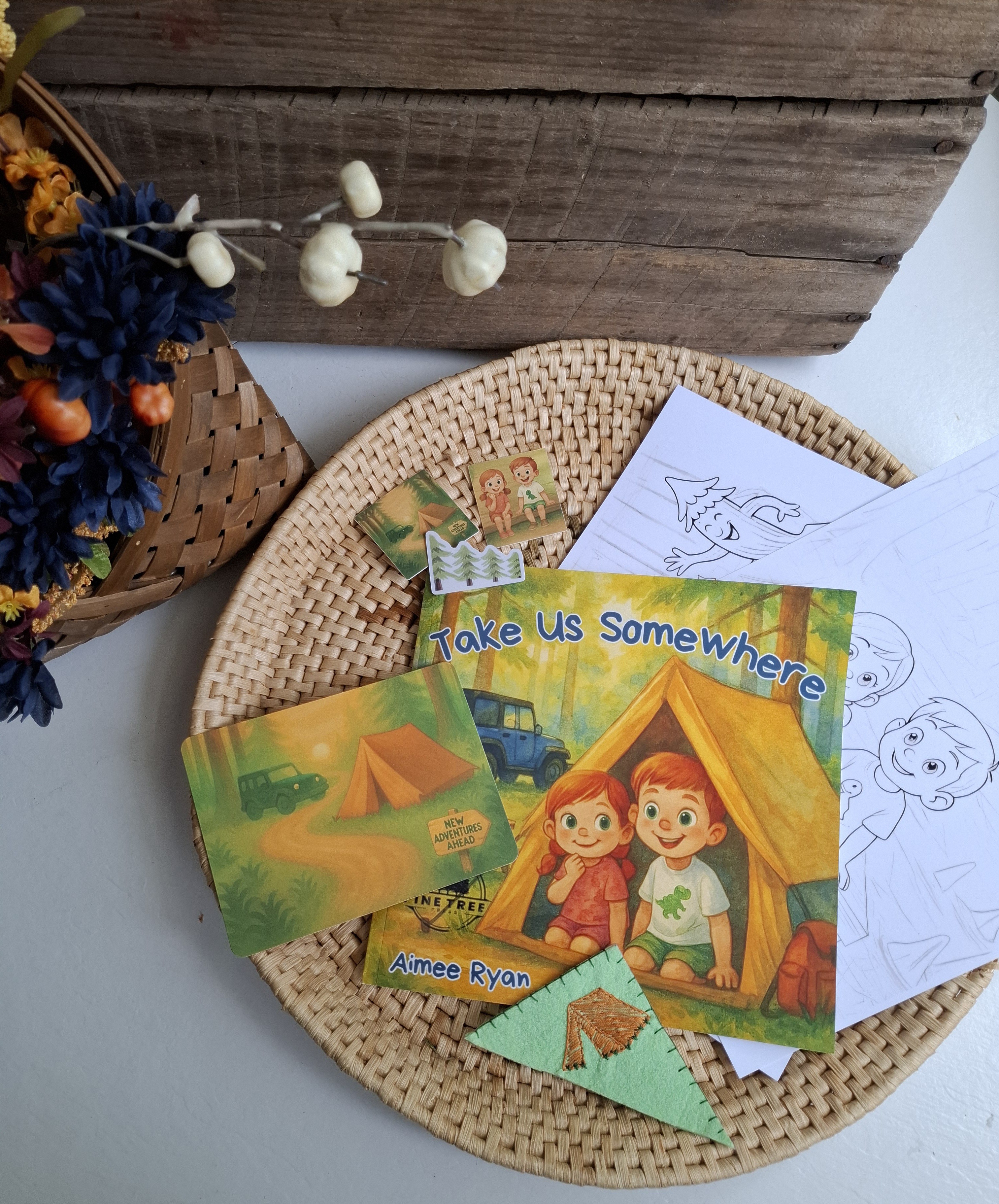 Adventure Pack + Hand Embroidered Bookmark