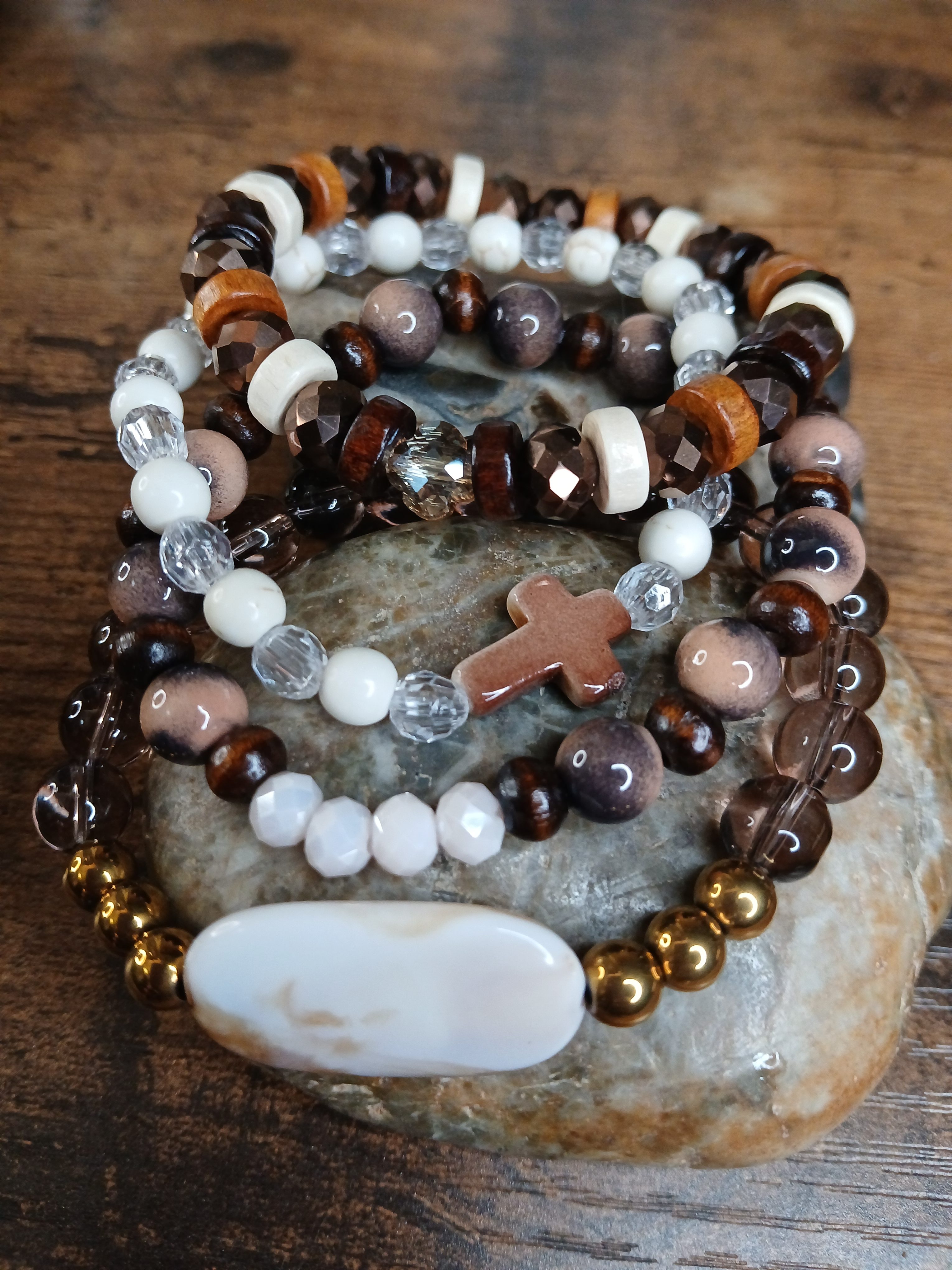 "New Life" Stacks(4-piece bracelet set)
