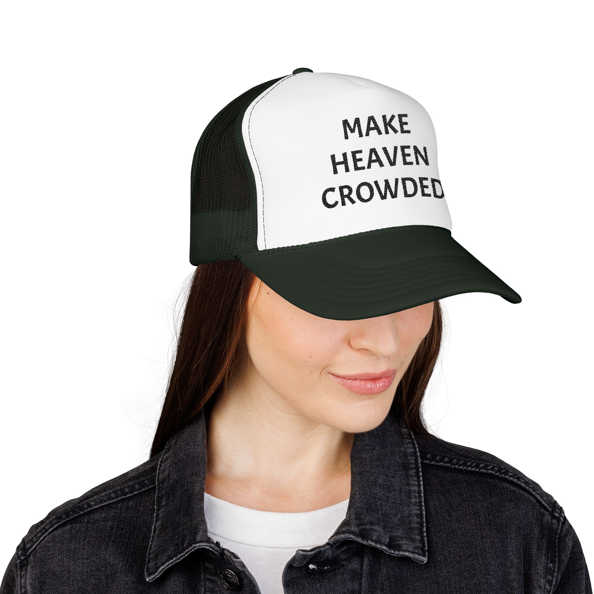 Make Heaven Crowded Foam Trucker Hat - Image 8