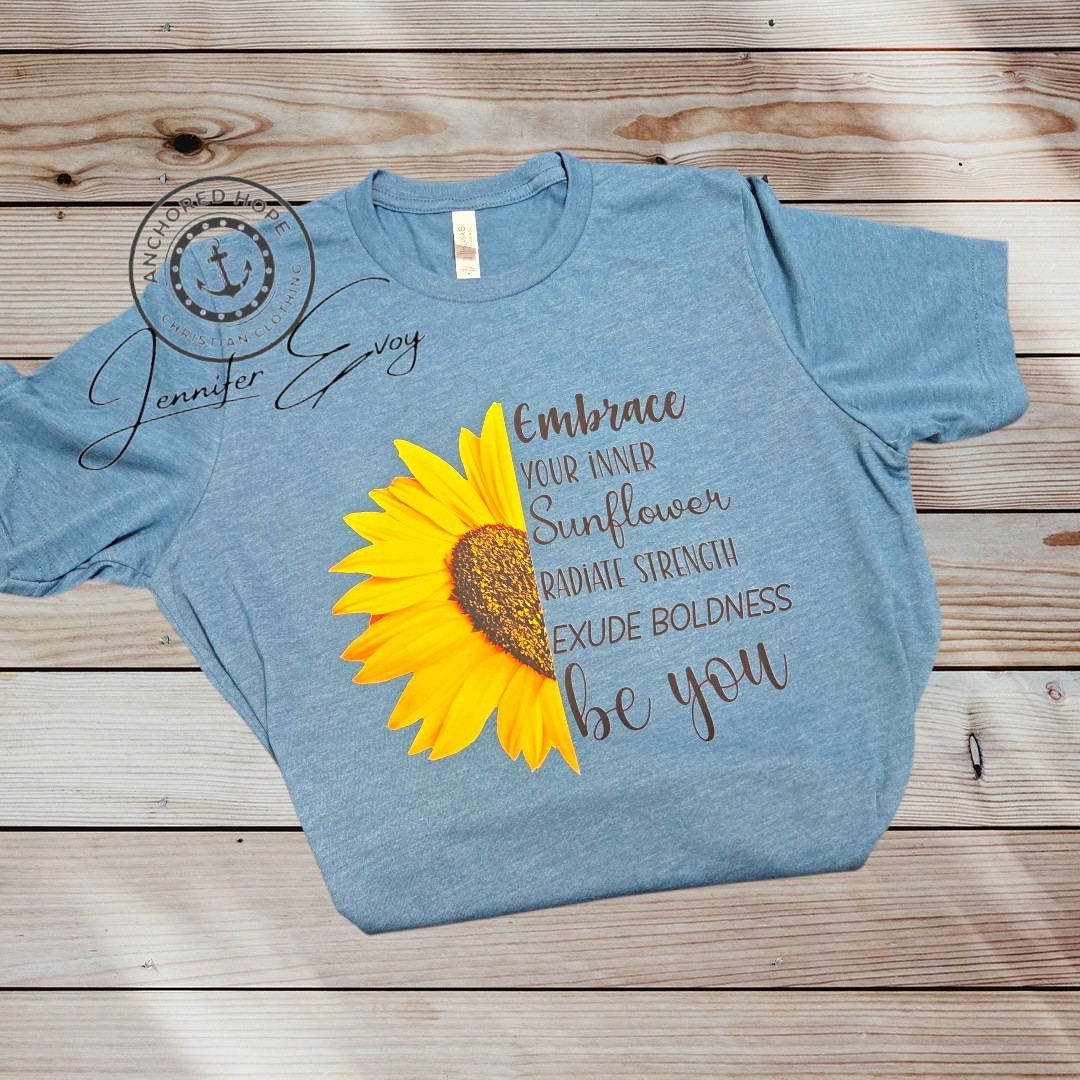 Embrace Your Inner Sunflower. Radiate Strength. Exude Boldness. Be You.
